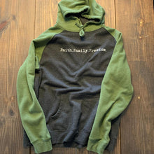 Load image into Gallery viewer, Charcoal and Military Green Pullover Hoodie